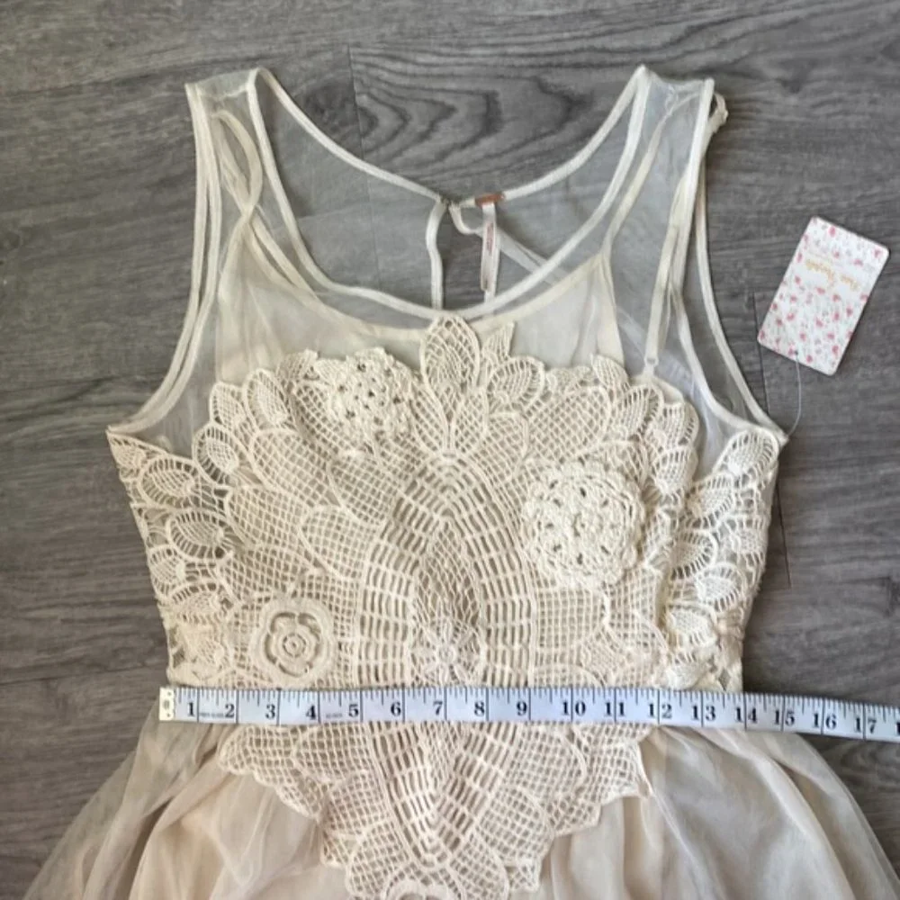 NWT Free People Ivory Mini DRess - Picture 4 of 4